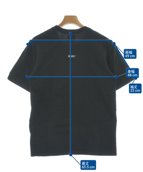 WTAPS（ダブルタップス）Tシャツ・カットソー 黒 サイズ:02(M位) メンズ/2200635508126