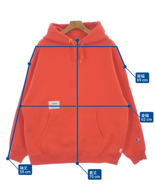WTAPS（ダブルタップス）パーカー オレンジ サイズ:XL メンズ/2200635874085