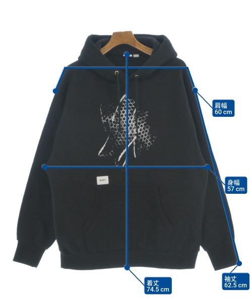 WTAPS（ダブルタップス）パーカー 黒 サイズ:03(L位) メンズ/2200638144062
