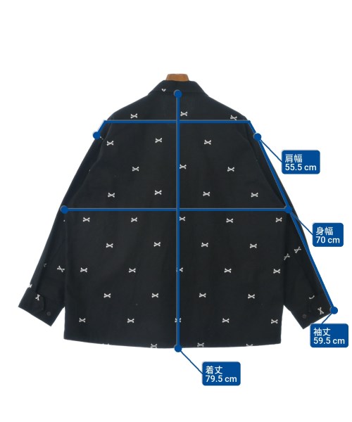 WTAPS（ダブルタップス）ミリタリーブルゾン 黒 サイズ:04(XL位) メンズ/2200639609010