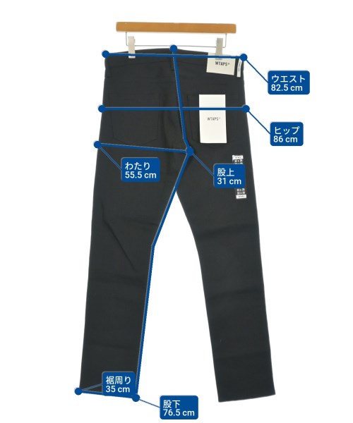 WTAPS（ダブルタップス）デニムパンツ 黒 サイズ:2(M位) メンズ/2200639877037