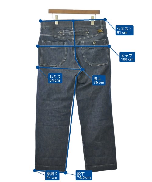 WTAPS（ダブルタップス）デニムパンツ 紺 サイズ:3(L位) メンズ/2200629430075