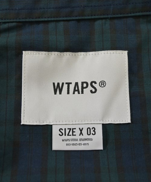 WTAPS（ダブルタップス）カジュアルシャツ 緑 サイズ:03(L位) メンズ/2200629430181
