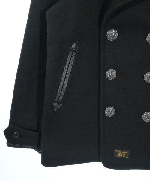 WTAPS（ダブルタップス）ピーコート 黒 サイズ:2(M位) メンズ/2200640650018