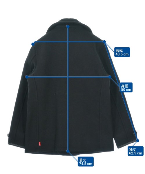 WTAPS（ダブルタップス）ピーコート 黒 サイズ:2(M位) メンズ/2200640650018