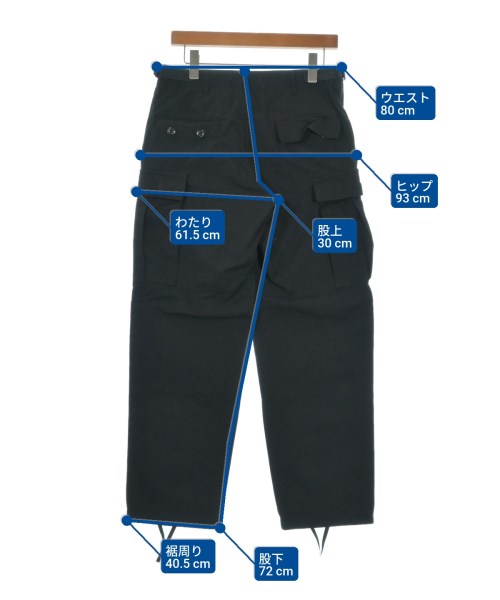 WTAPS（ダブルタップス）カーゴパンツ 黒 サイズ:01(S位) メンズ/2200640650209