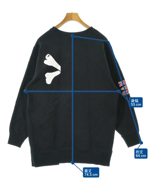 WTAPS（ダブルタップス）スウェット 黒 サイズ:01(S位) メンズ/2200635648037