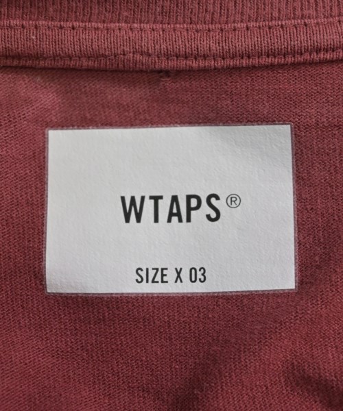 WTAPS（ダブルタップス）Tシャツ・カットソー 赤 サイズ:3(L位) メンズ/2200643363229