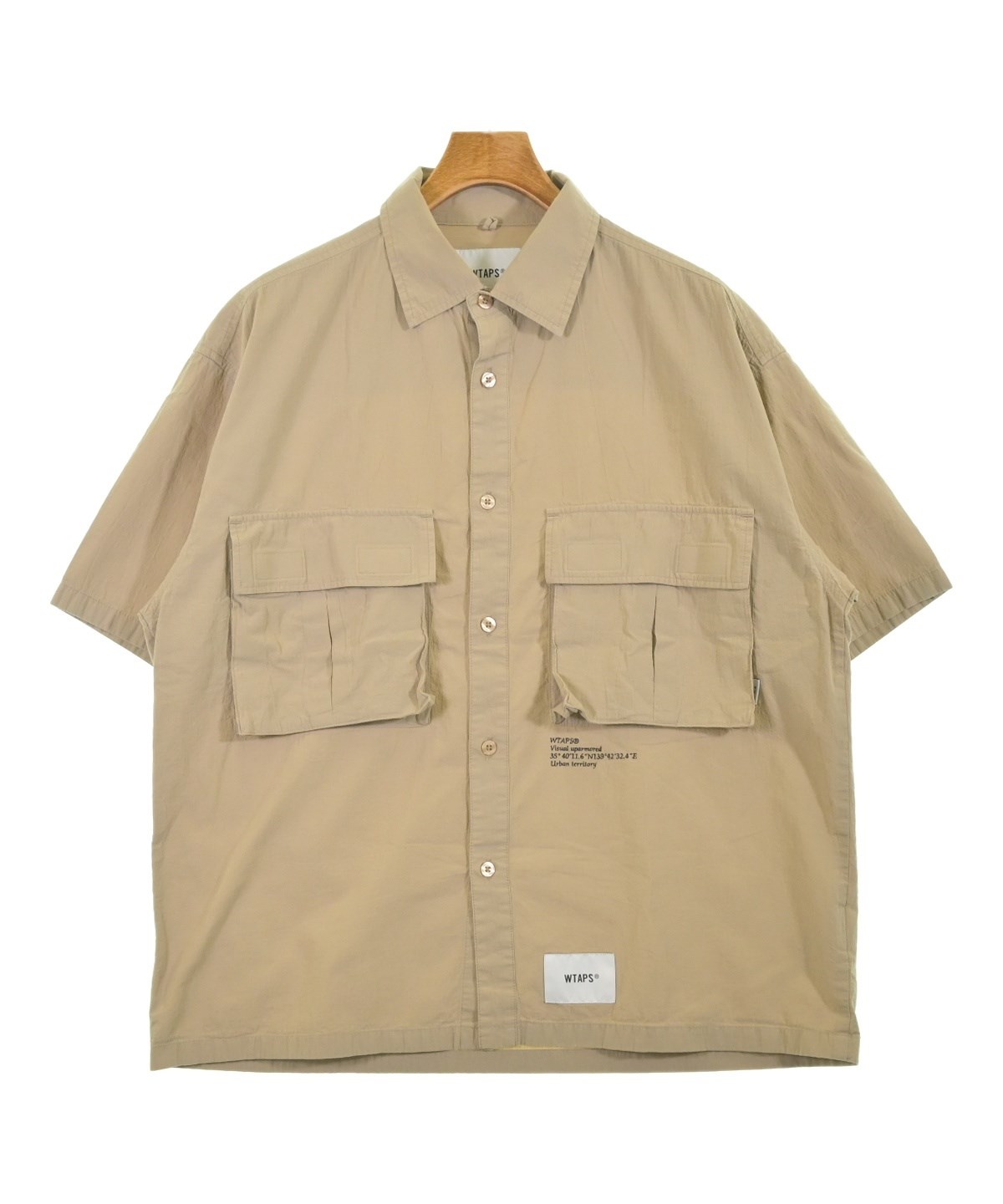 WTAPS（ダブルタップス）カジュアルシャツ ベージュ サイズ:03(L位