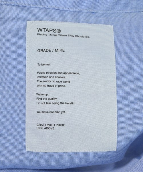 WTAPS（ダブルタップス）カジュアルシャツ 青 サイズ:-(M位) メンズ/2200545786713