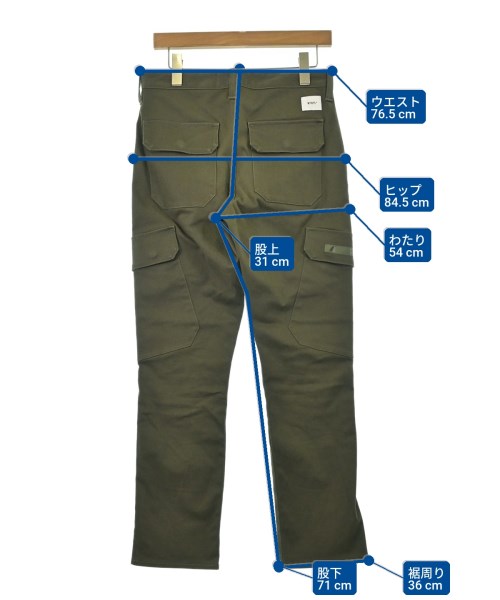 WTAPS（ダブルタップス）カーゴパンツ カーキ サイズ:1(S位) メンズ/2200550385376
