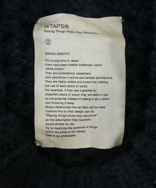 WTAPS（ダブルタップス）ニット・セーター 紺 サイズ:2(M位) メンズ/2200622278179
