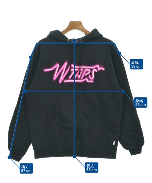 WTAPS（ダブルタップス）パーカー 黒 サイズ:02(M位) メンズ/2200627012044