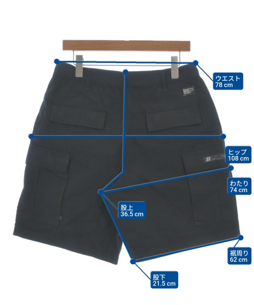 WTAPS（ダブルタップス）ショートパンツ 黒 サイズ:02(M位) メンズ/2200629237032