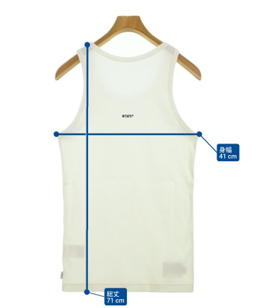 WTAPS（ダブルタップス）タンクトップ 白 サイズ:02(M位) メンズ/2200629237100