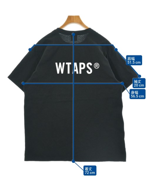 WTAPS（ダブルタップス）Tシャツ・カットソー 黒 サイズ:2(M位) メンズ/2200629792050