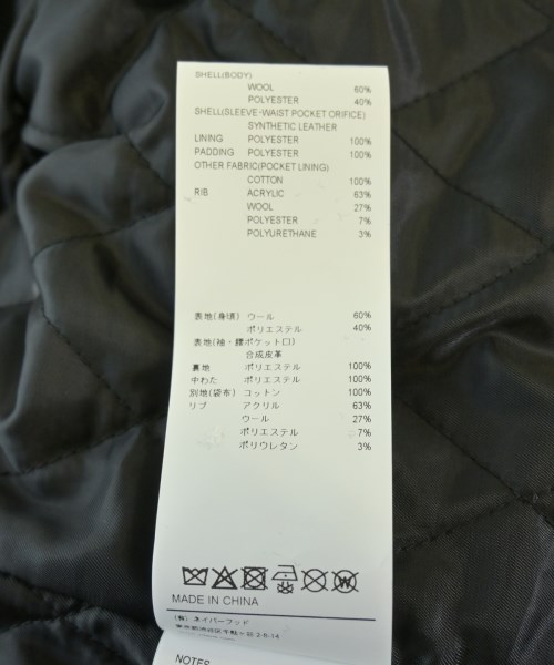 WTAPS（ダブルタップス）スタジャン 黒 サイズ:4(XL位) メンズ/2200631496014