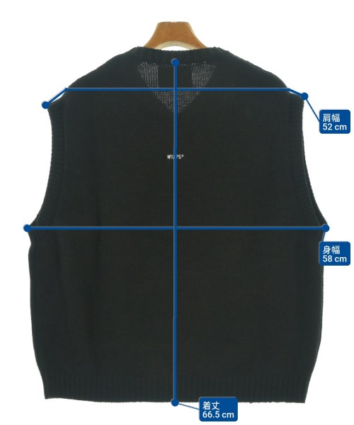 WTAPS（ダブルタップス）ベスト 黒 サイズ:02(M位) メンズ/2200632157099