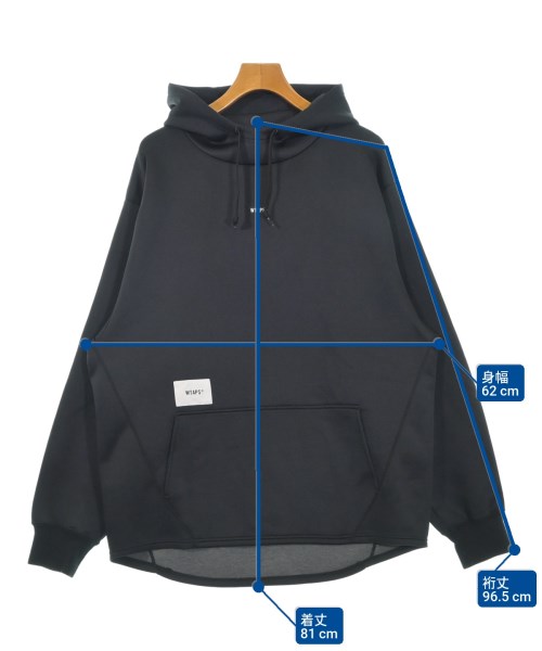 WTAPS（ダブルタップス）パーカー 黒 サイズ:4(XL位) メンズ/2200633784225