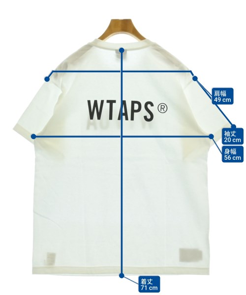 WTAPS（ダブルタップス）Tシャツ・カットソー 白 サイズ:01(S位) メンズ/2200611294036