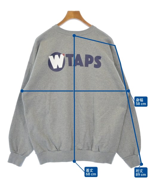 WTAPS（ダブルタップス）スウェット グレー サイズ:03(L位) メンズ/2200614140019
