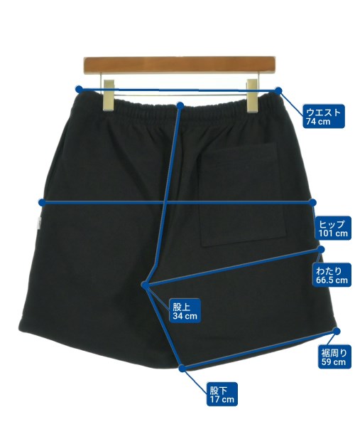 WTAPS（ダブルタップス）ショートパンツ 黒 サイズ:2(M位) メンズ/2200615396040