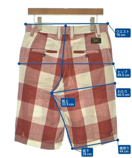 WTAPS（ダブルタップス）ショートパンツ 赤 サイズ:S メンズ/2200617610038