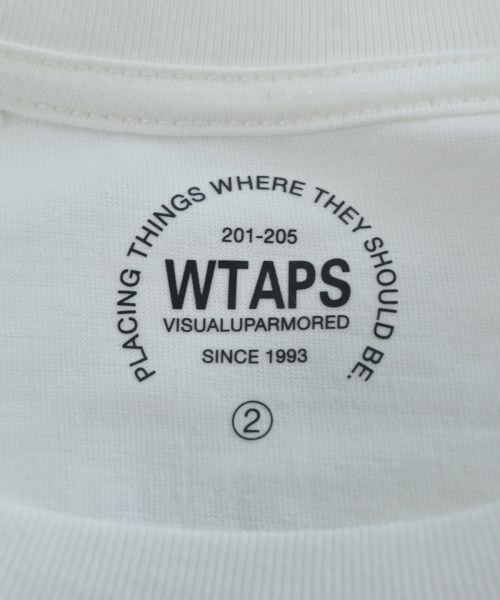 WTAPS（ダブルタップス）Tシャツ・カットソー 白 サイズ:2(M位) メンズ/2200617610120