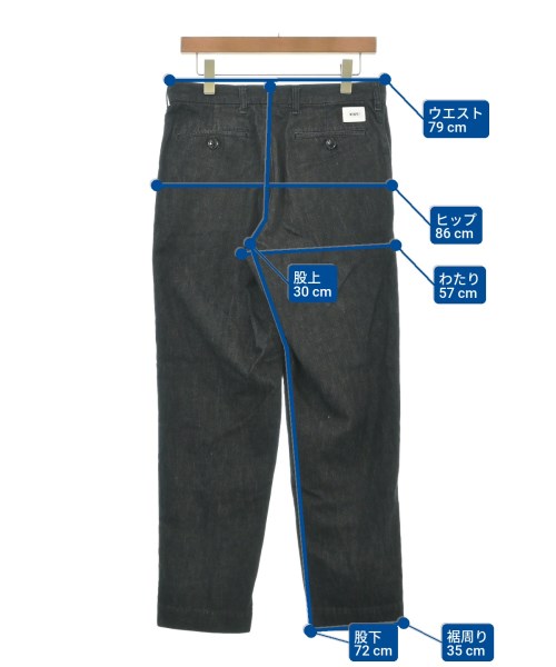 WTAPS（ダブルタップス）デニムパンツ 黒 サイズ:01(S位) メンズ/2200617922063