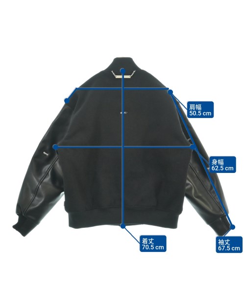 WTAPS（ダブルタップス）スタジャン 黒 サイズ:02(M位) メンズ/2200610655012