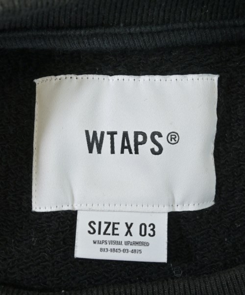 WTAPS（ダブルタップス）スウェット 黒 サイズ:3(L位) メンズ/2200618303014