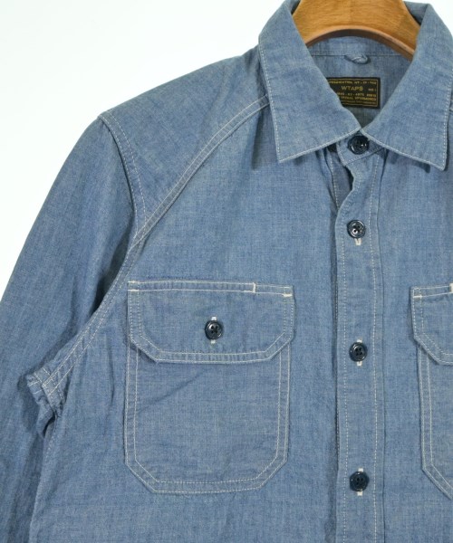 WTAPS（ダブルタップス）カジュアルシャツ 青 サイズ:1(S位) メンズ/2200620333337