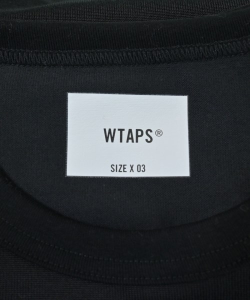 WTAPS（ダブルタップス）Tシャツ・カットソー 黒 サイズ:3(L位) メンズ/2200618646173