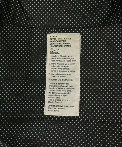 WTAPS（ダブルタップス）カジュアルシャツ 黒 サイズ:-(M位) メンズ/2200620348072