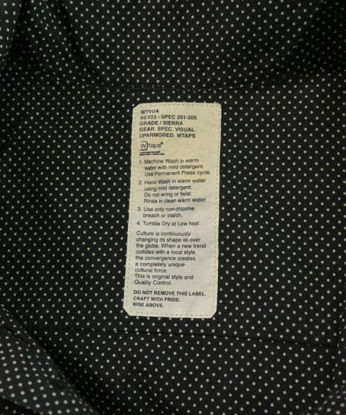 WTAPS（ダブルタップス）カジュアルシャツ 黒 サイズ:-(M位) メンズ/2200620348089