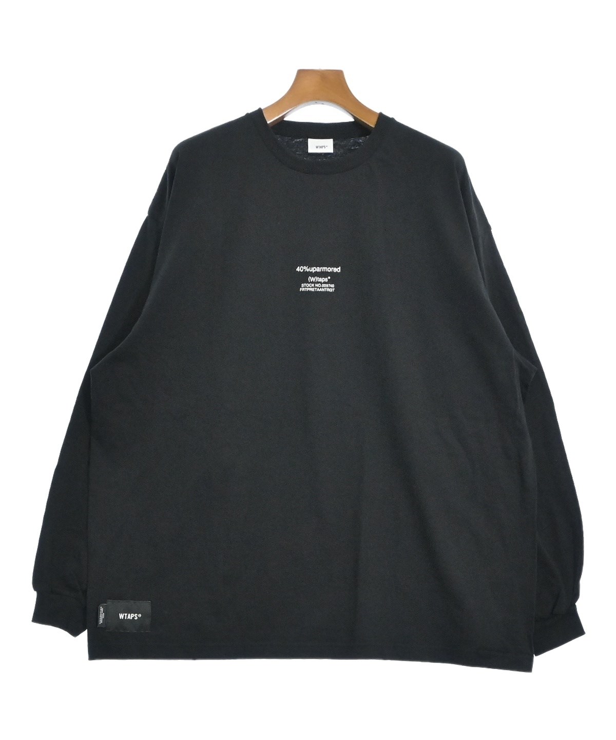 WTAPS ダブルタップス 長袖カットソー Lサイズ WTAPS（ダブルタップス）Tシャツ・カットソー 黒 サイズ:03(L位