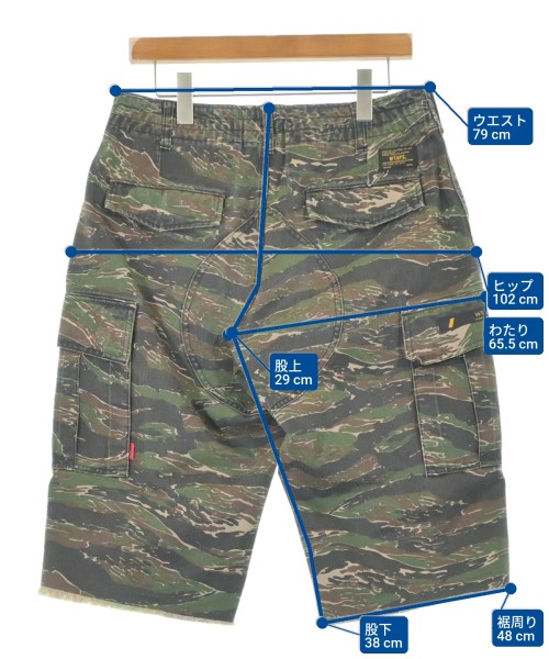 WTAPS（ダブルタップス）ショートパンツ 緑 サイズ:1(S位) メンズ/2200564588046