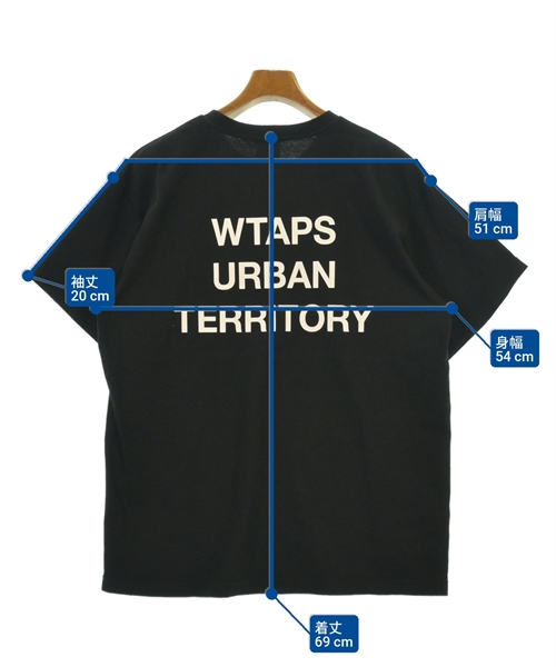 WTAPS（ダブルタップス）Tシャツ・カットソー 黒 サイズ:01(S位) メンズ/2200566593093