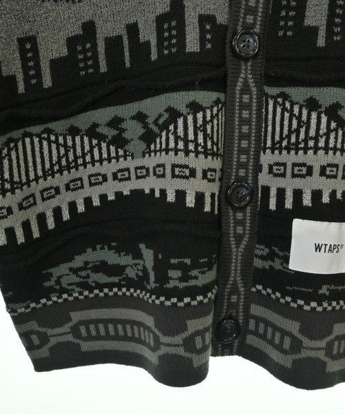 WTAPS（ダブルタップス）カーディガン 黒 サイズ:2(XL位) メンズ/2200672503061