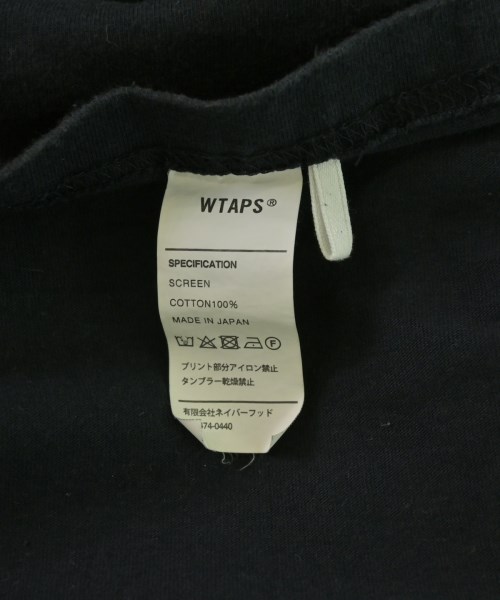 WTAPS（ダブルタップス）Tシャツ・カットソー 黒 サイズ:04(XL位) メンズ/2200671315085