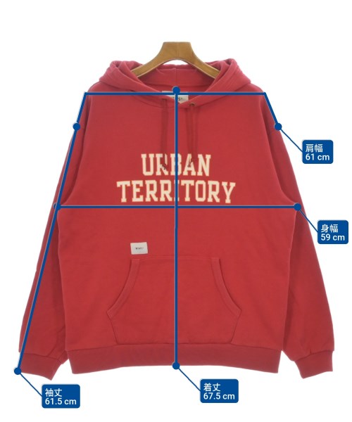 WTAPS（ダブルタップス）パーカー 赤 サイズ:02(M位) メンズ/2200675103145