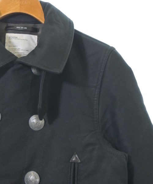 WTAPS（ダブルタップス）ピーコート 黒 サイズ:1(S位) メンズ/2200673558121