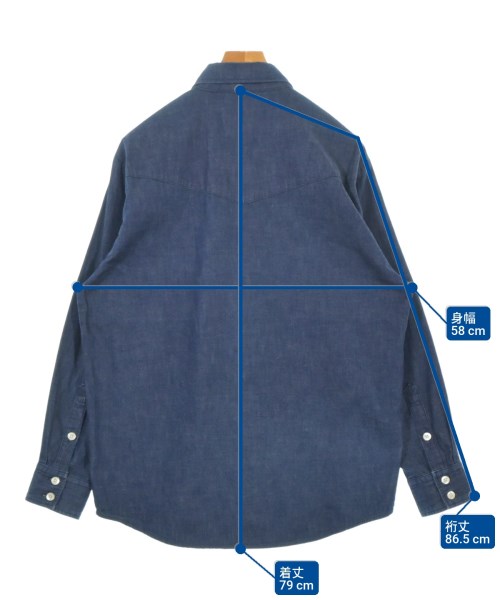 WTAPS（ダブルタップス）カジュアルシャツ 紺 サイズ:2(M位) メンズ/2200677738079