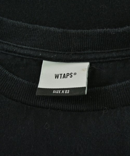 WTAPS（ダブルタップス）Tシャツ・カットソー 黒 サイズ:3(L位) メンズ/2200677738130