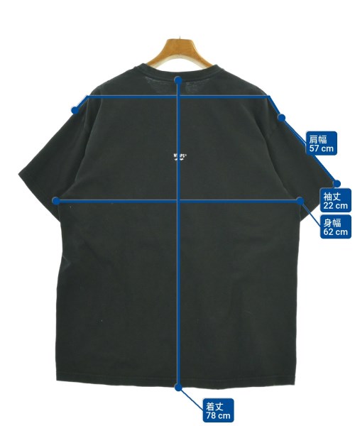 WTAPS（ダブルタップス）Tシャツ・カットソー 黒 サイズ:3(L位) メンズ/2200677738130