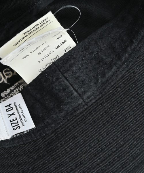 WTAPS（ダブルタップス）ハット 黒 サイズ:4(XL位) メンズ/2200677926063