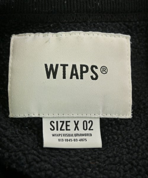 WTAPS（ダブルタップス）スウェット 黒 サイズ:2(M位) メンズ/2200679752011