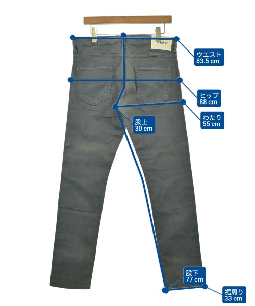 WTAPS（ダブルタップス）デニムパンツ グレー サイズ:3(L位) メンズ/2200681348059