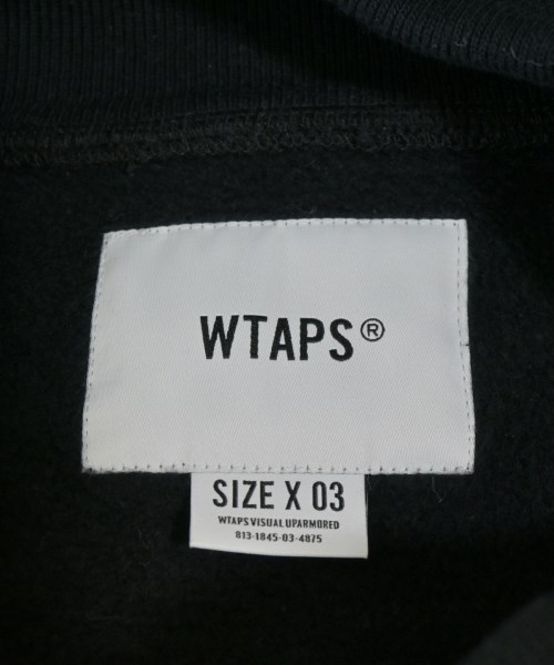 WTAPS（ダブルタップス）スウェット 黒 サイズ:03(L位) メンズ/2200677679044