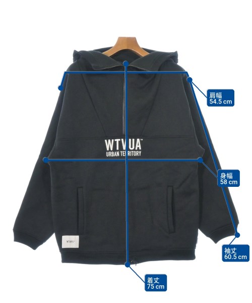 WTAPS（ダブルタップス）パーカー 黒 サイズ:3(L位) メンズ/2200677679051
